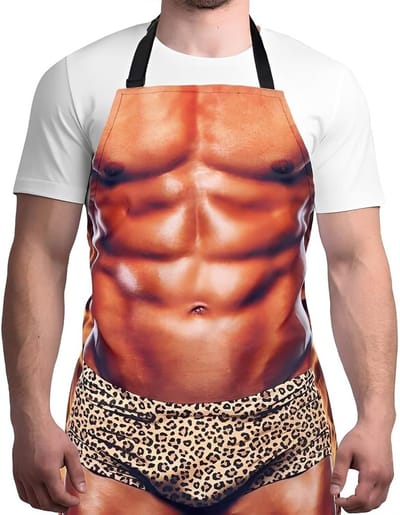 Grappige Schort voor Mannen - BBQ Schort voor Thuisgebruik - Origineel Cadeau voor Kookliefhebbers en Grillmasters