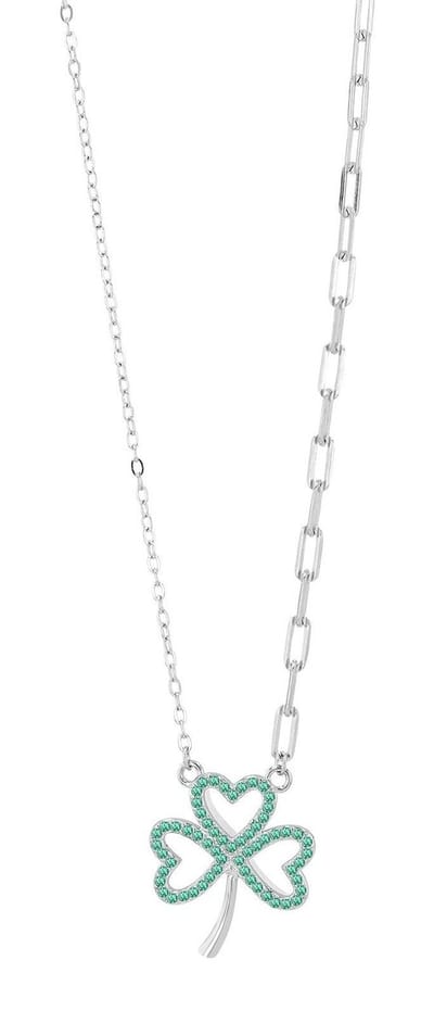 AKZENT Akzent damesketting met hanger "Minos" van 925 Sterlingzilver, gerhodineerd, duurzaam