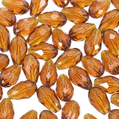 Facet glazen kralen, 50 stuks bruine bicone geboortesteen kraal verticaal gat voor doe-het-zelf knutselen armband ketting sieraden maken