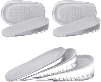 MTTproducts- Inlegzolen Hoogteverhogend - 2 Paar Gel Inlegzolen - Schokabsorberend - Hielspoor - Hielpijn - Comfortabel en Onzichtbaar - Hoogteverhogende Inlegzolen