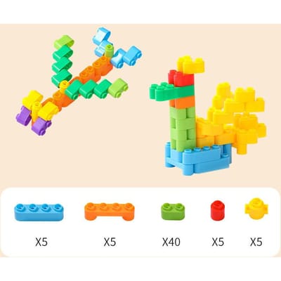 Puzzel en Altijd Veranderende Bouwstenen Plastic Inzetstukken en Assemblages Educatief Kinderspeelgoed Jongens en Baby's Kleuterschool