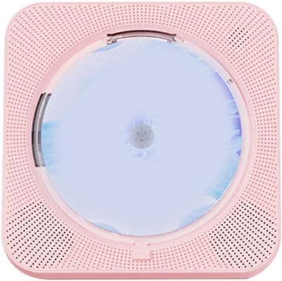 Draagbare CD Speler - Muziek Speler - Geniet Muziek - Ingebouwde Batterij - 16.5 x 16.5 x 7 cm - Roze