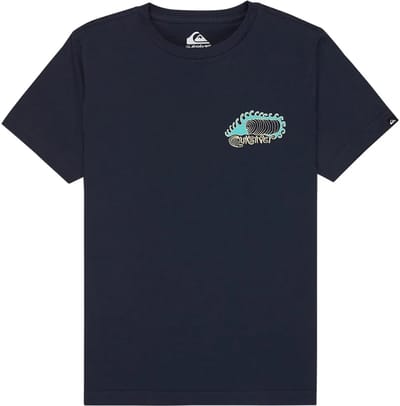 Quiksilver Skeleton Ride T-shirt Met Korte Mouwen Blauw 14 Years Jongen