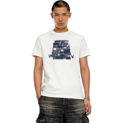 Diesel Diegor N1 T-shirt Met Korte Mouwen Wit L Man