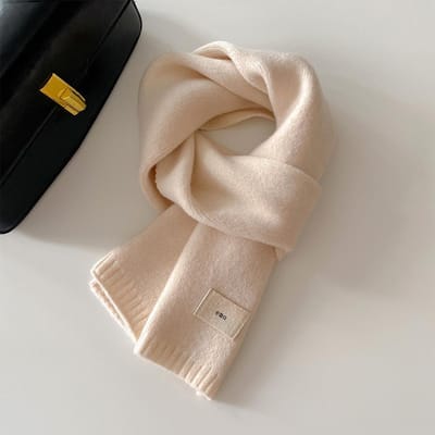 Écharpe Coréenne Automne Hiver Femmes Hommes Laine Tricotée Épaisse Chaude Foulard Cou Écharpe Foulard Épais Coupe-Vent Anti-Froid Enveloppement 20X156cm gray