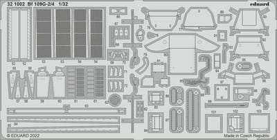 Eduard Modelbouwpakket - BIG33148 Accessoires for Bf 109G-2/4 - Accessoires set - 1:32 - Modelbouw