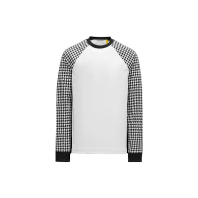 Moncler X Fragment Design X Frgmt Collaboration Printemps/Été 23 Logo Lettre Dorsale Manches Doubles Design Assemblé T-shirt Manches Longues I209U8D00003M3265F90 L white