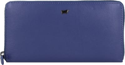 Braun Büffel Leren Portemonnee Anna RFID 16CS Zip Around Wallet Saphir Blauw