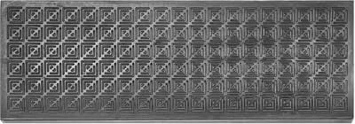 KADAX Antislip trapmatten van rubber voor buitentrappen, weerbestendige trapmatten in zwart, vloermatten voor buiten (patroon 4, 25 x 75 cm)