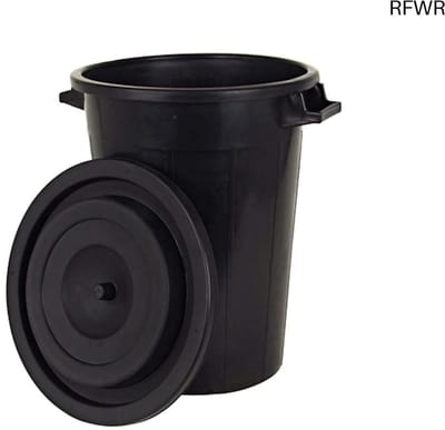 RFWR® Universele afvalemmer met deksel en handgrepen - 100 liter