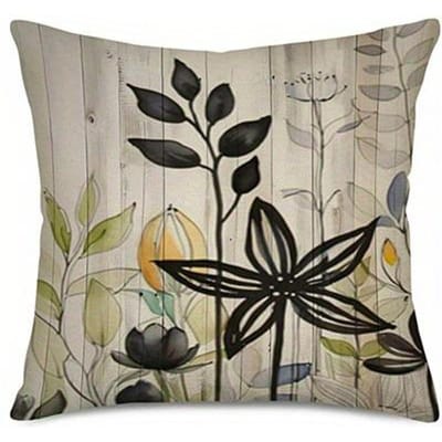 Bloemen Botanische Patronen Dubbelzijdig Bedrukte kussensloop Korte pluche Geschikt voor woonkamers slaapkamers banken sierkussenhoes 35x35cm