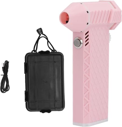 Generic Mini Jet Blower, 110.000 RPM Draadloze Elektrische Luchtstofzuiger met Traploze Snelheidsregeling en 8000mAh Batterij, Draagbare Handblazer voor Schoonmaken, Auto, Toetsenbord,