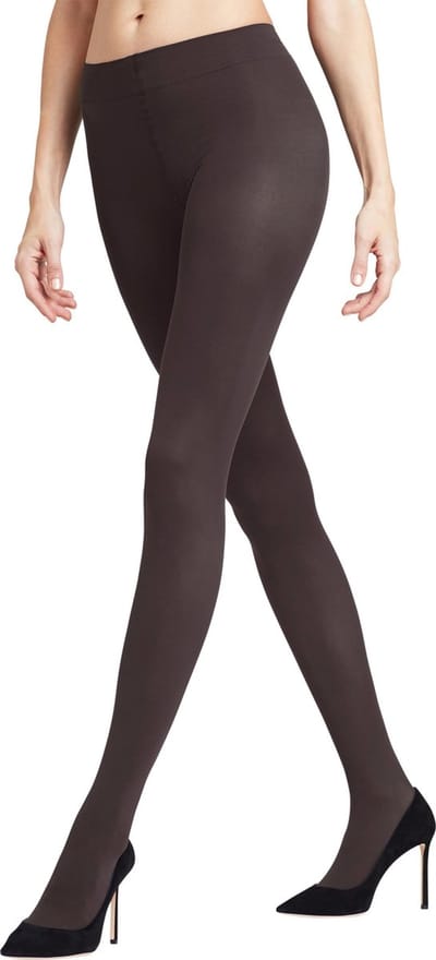FALKE Pure Matt dun fijn versterkt zacht zonder motief effen mat elegant comfortabel Half Ondoorzichtig 50 Denier Grijs Dames panty - Maat S
