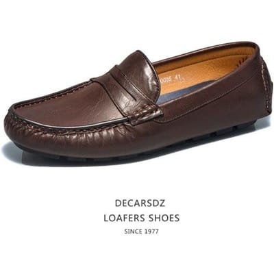 Decarsdz Herenschoenen Heren Hoge Kwaliteit Leren Loafers Schoenen Voor Heren Zomer Herfst Comfortabel Rijden Luie Heren Casual Schoenen 40 black