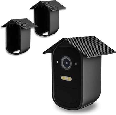 Siliconen hoesjes voor Bewakingscamera 2 stuks zwart UV Weerbestendig Waterdicht
