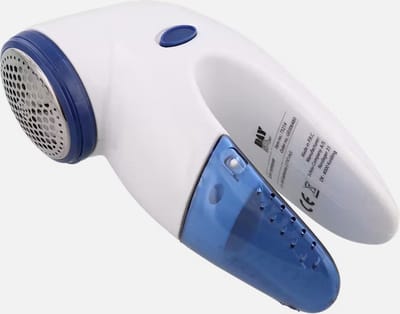 Pluizenverwijderaar - Pluizentondeuze met rvs scheerblad - Zwart / Blauw - Incl 2 x AA batterij - Lintremover - Assorti