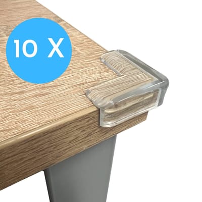 Springos Hoekberschermers - 10 Stuks - Hoekbeschermers Tafel - Hoekberschermers Baby - Transparant