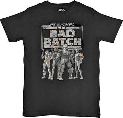 Disney Star Wars - The Bad Batch Heren T-shirt - S - Zwart
