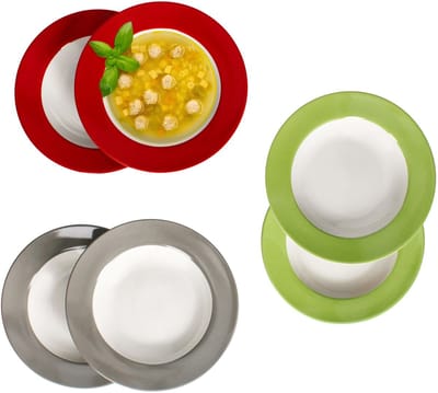 MamboCat MamboCat Set 6 Variant soepborden TRIO 2x rood, grijs & groen