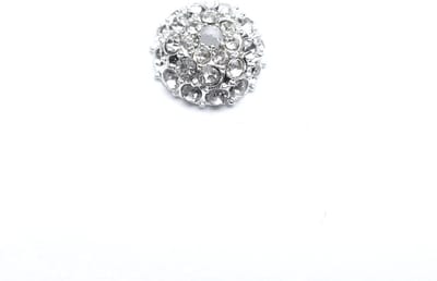 Art & Pearls – 20 zilveren kapjes met bergkristal – 12 mm