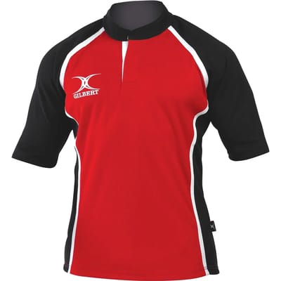 Gilbert Xact Two Tone Shirt Snr Rood / Zwart - 2 Extra Small