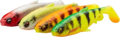 Savage Gear 3D River Roach Mix - 4-pack realistisch voorn kunstaas voor troebel en donker water - ideaal voor baars, snoek en multi-soorten vissers