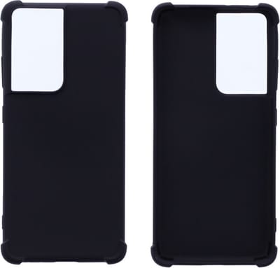 Shockproof Hoesje Geschikt voor: Samsung Galaxy S21 Ultra Anti Shock Silicone - Zwart - ZT Accessoires