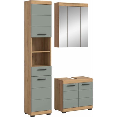 Scout badkamercombinatie salie MDF TZ Artisan eiken NB - 34x112x191cm