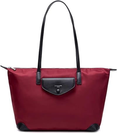 Dames Handtas Nylon - Shopper Tas - Reizen Werken - Waterproof Materiaal - 29 x 27 cm - Rood