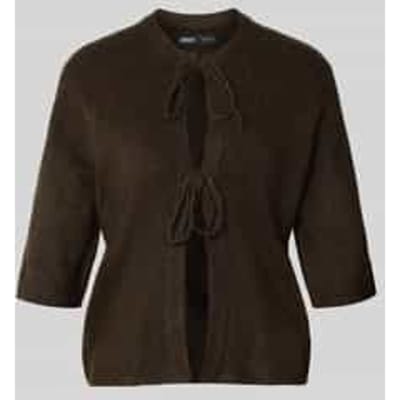 Regular fit gebreid jack met vetersluiting model 'SIMONI'