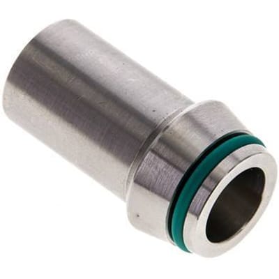 20x3mm RVS Rechte met Lasverbinding 400bar FKM O-ring ISO 8434-1