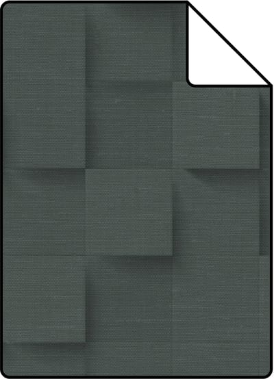 Proefstaal Origin Wallcoverings behang 3D kubussen antraciet grijs - 26.5 x 21 cm - 347900-S