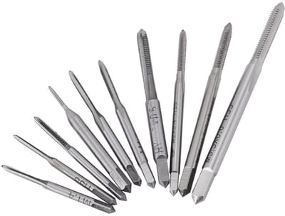 NTH products- Handtap Machineset 10 Delen - Schroefdraadmeter M1/M3,5 - Sneldraaistaal - Hittebestendig - Duurzaam - Lange Levensduur - Schroefdraadset