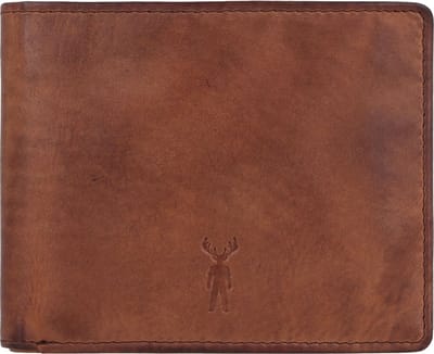 Jack Kinsky Nelson Portemonnee RFID Leer 13 cm - Jongens - Horizontaal - mokka