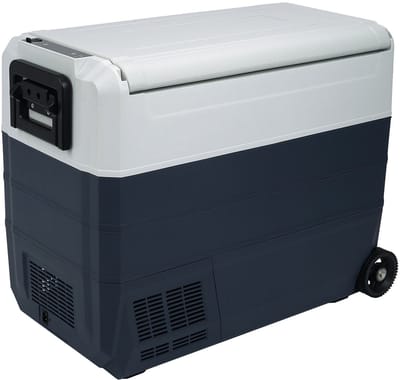 Volkstool® V60 Compressor Koelbox 60L - 12V 24V en 230 Volt - Koelen en Vriezen - Twee Temperatuurzones - Compacte Wielen en Handvat - Digitaal Display - Extra Ruime Elektrische Koelbox - Flexibel Indelen