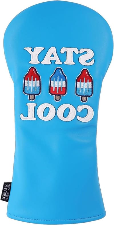 SHABIER Blue Stay Cool Golf Head Cover met Ice Pop Ontwerp voor Golf Hoofdclubs