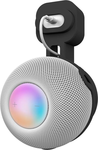 Robuste Wandbeugel voor HomePod Mini Speaker, Ruimtebesparend Ontwerp met Uitstekend Kabelbeheer en Geen Verstrengeling van Kabels
