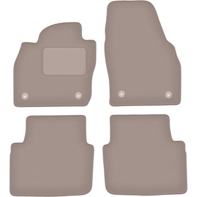 Beige velours matten voor: Skoda Kamiq crossover (2019-)