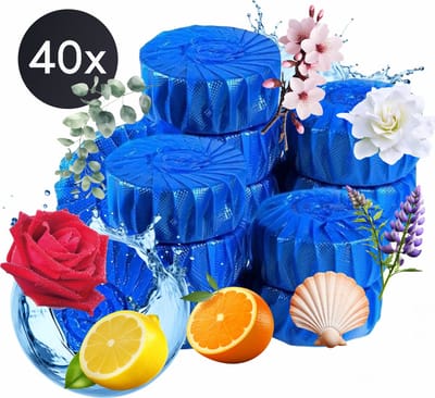 K&G Toiletblokjes Inbouwreservoir - Try Out - 40 Stuks - Stortbak WC Blokjes