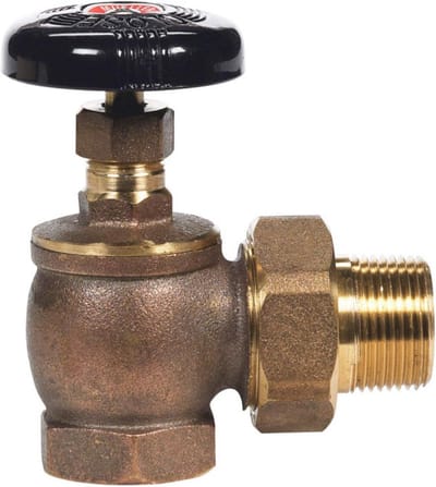 Radiator Afsluiter Stoom en Warm Water 1 Inch Brons