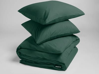 Yumeko dekbedovertrek percal katoen bosgroen 200x200 + 2/60x70 - Bio, eco & fairtrade