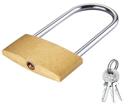 Hangslot Hoog Beveiligd - Messing Hangslot - Cijferslot - Sleutelbeheer - Weerbestendig - 40mm - Anti-diefstal. - Slot