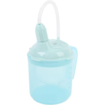 Drinkhulpmiddelen Voedingsbeker Verstikkingsbestendig Verlengd Rietje Vloeistofvoeder Dysfagiebeker Blauw Groen L(for 6.5-9kg) veelkleurig