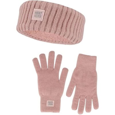 Heatkeeper Dames Winter Thermo Set - Hoofband + Handschoenen - Roze - One Size
