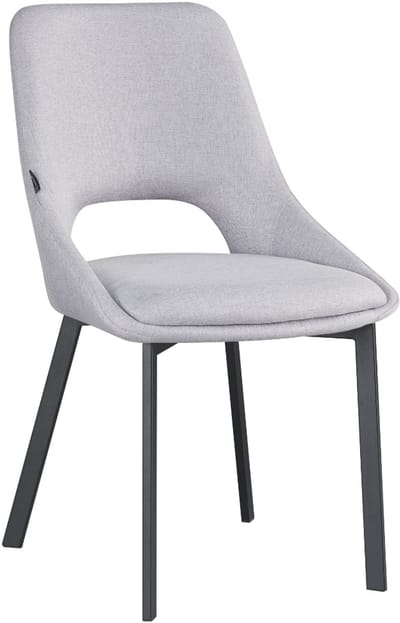ExitoDesign LUMO - Eetkamerstoel - Grijs - Stof - Metalen Onderstel