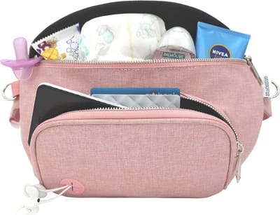 Heuptas voor Luiers en Babyartikelen met Aankleedkussen en Waterproof Doekjesvak