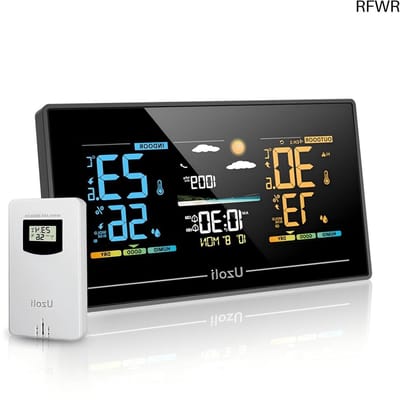 Weerstation Binnen en Buiten - Hygrometer Draadloos - Luchtvochtigheidsmeter Temperatuurmeter