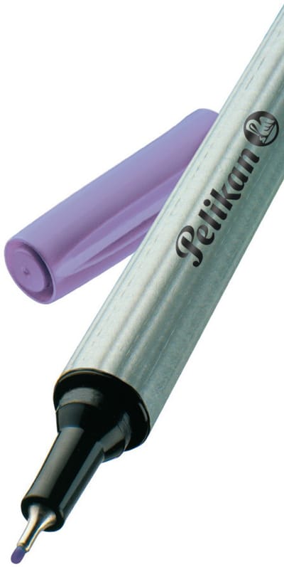Pelikan Fineliner 96 Vloeibare Pen, 0.4 mm, Paars