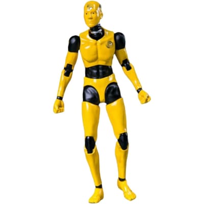 Actiefiguur Mannelijk Testman Crash Test Dummy Pop 6 Inch Mannelijk Figuur Pop Speelgoed Test Dummy Actiefiguur Lichaam Pop Collectie 1/12 geel