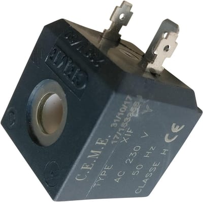 Magneetventiel Spoel - Stoomstrijkijzer Onderdeel - Reparatie Stoomstation - Klasse H Isolatie - 35x32x35 mm